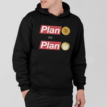 Load image into Gallery viewer, PLAN BTC 💰 PLAN DOGE 🐕 Hoodie - CRYPTO LABEL