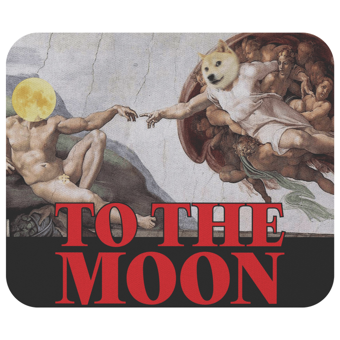 Doge To The Moon🚀 Mousepad - CRYPTO LABEL